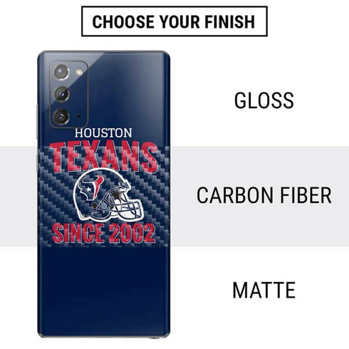 NFL Houston Texans Helmet Galaxy Note20 5G Skin